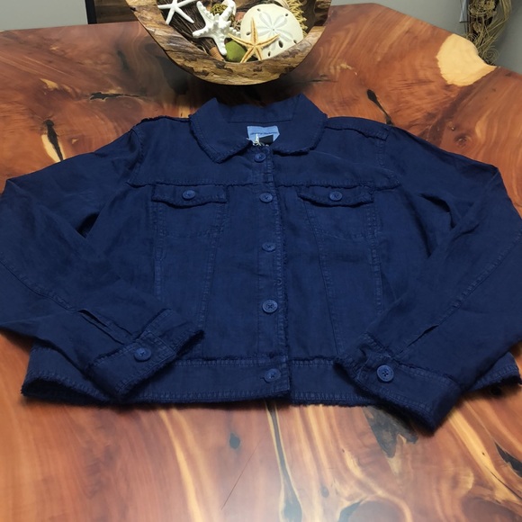 Tommy Bahama Two Palm Raw Edge Point Collar Jacket - Picture 8 of 12